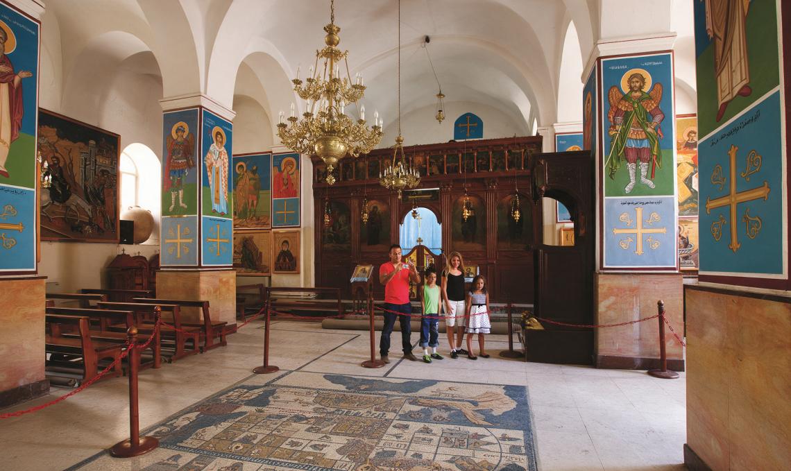 Family in Madaba