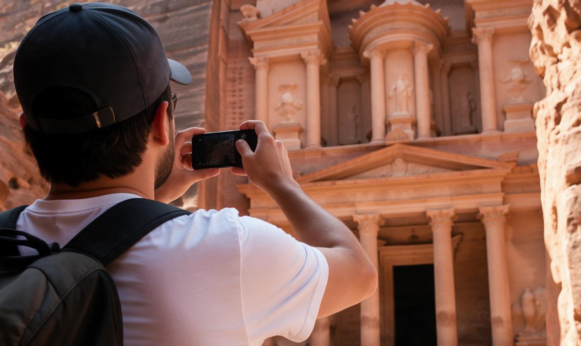 Man photopgraph petra